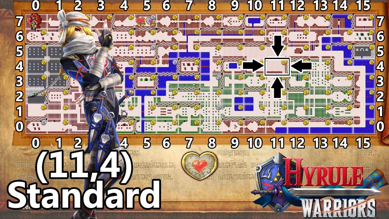 Hyrule Warriors - Adventure Mode - Standard Map (11,4)