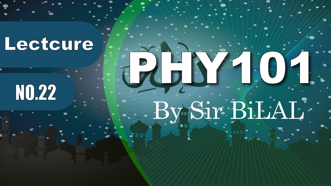 22.Phy101 Lecture no 22 Introduction to Physics by Sir BiLAL Kahlon