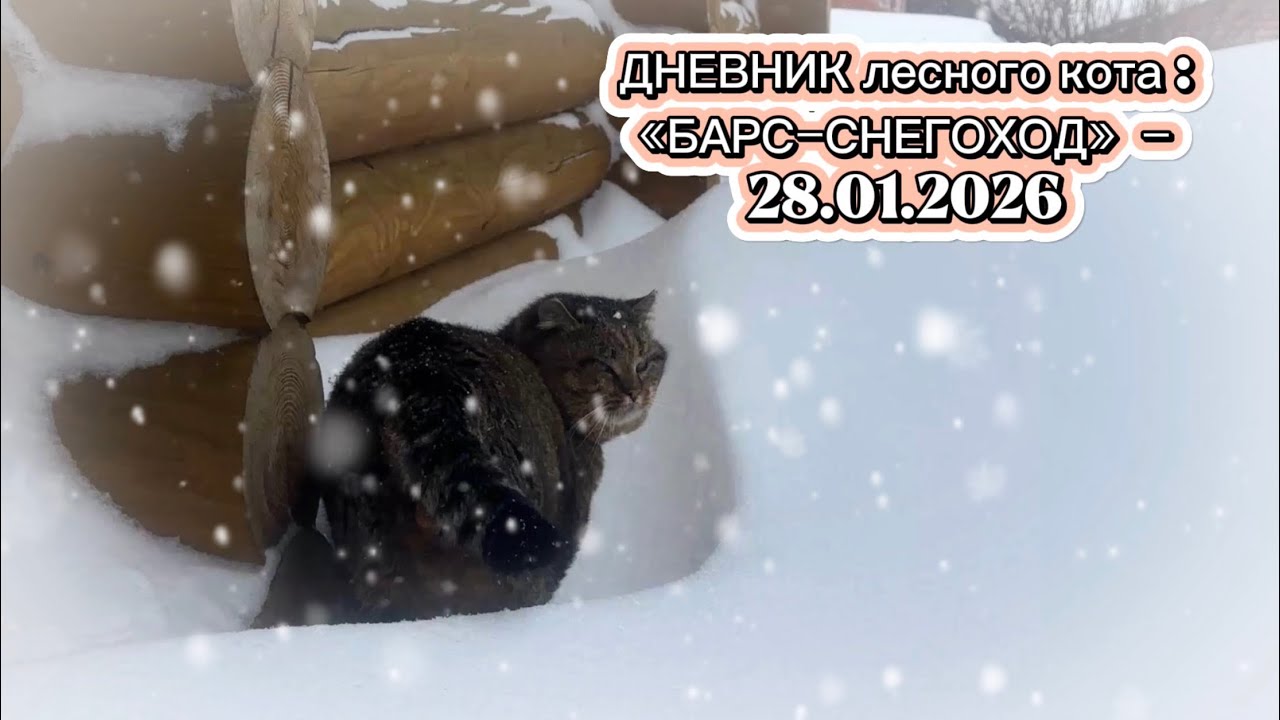 ДНЕВНИК лесного кота: «БАРС-снегоход!» - 28.01.2026