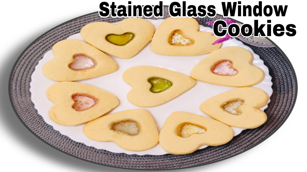 STAINED GLASS WINDOW COOKIES|HOME MADE COOKIES | DERYKS BLOCKS | ornament cookies