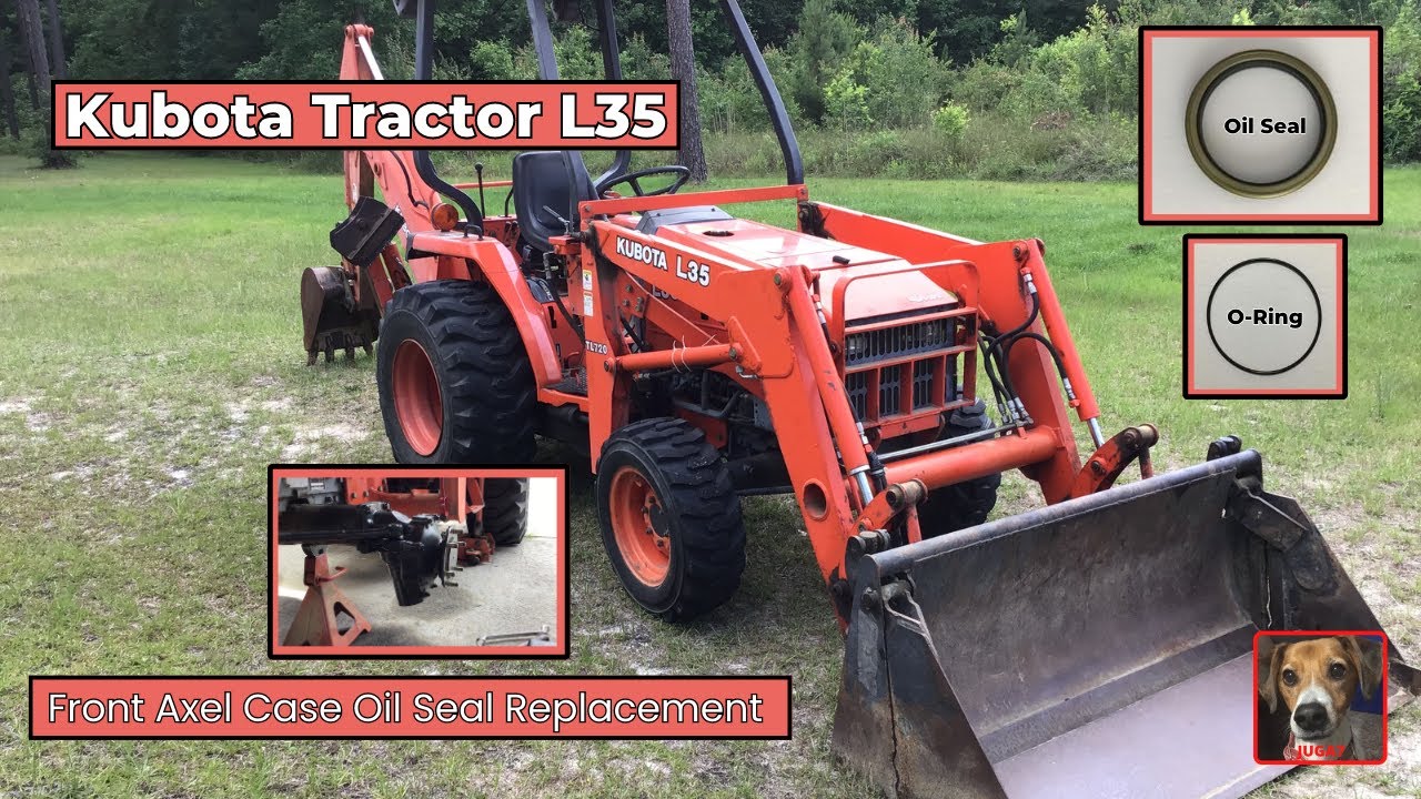 Kubota Tractor L35 Front Axel Case Oil Seal Replacement