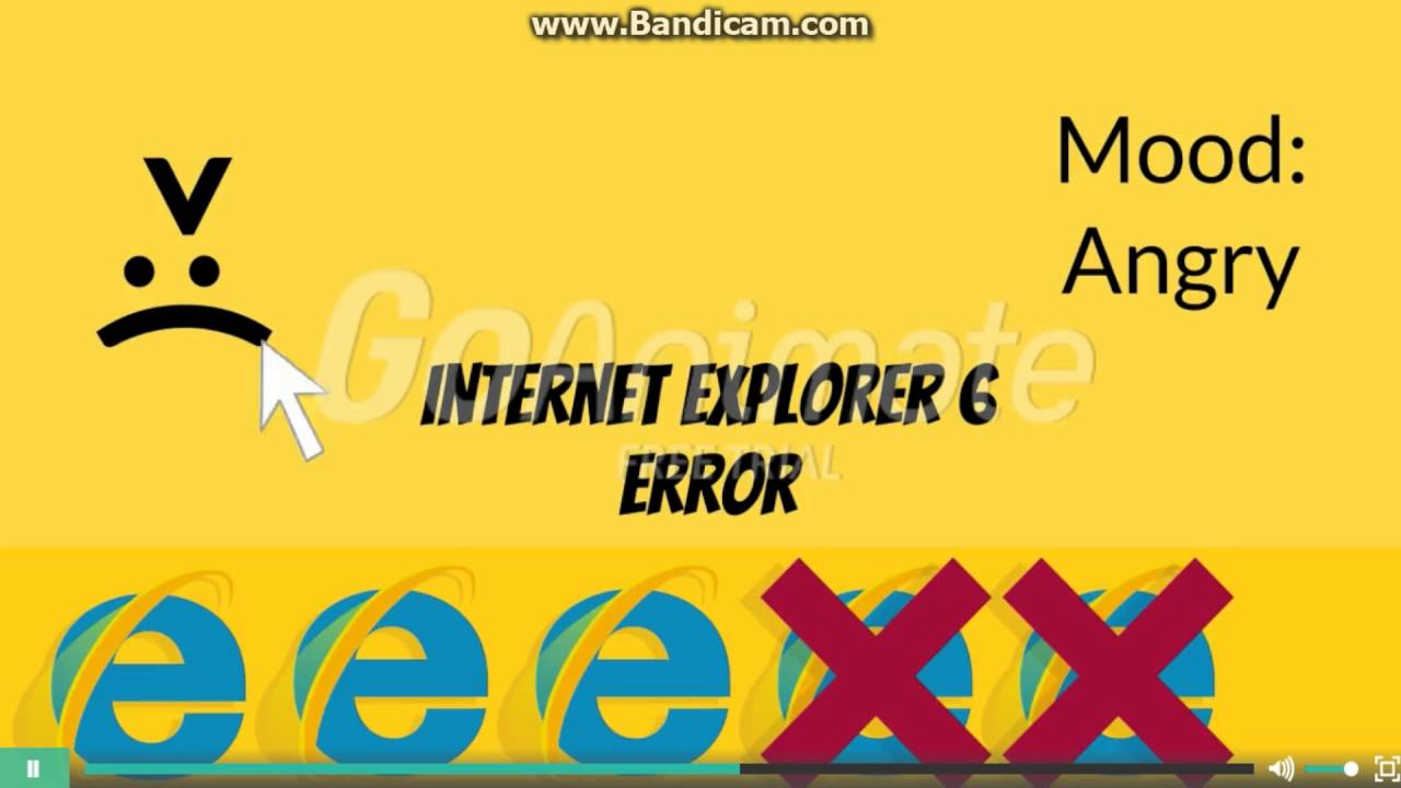 Internet Explorer 6 Error (Barney Error 4)
