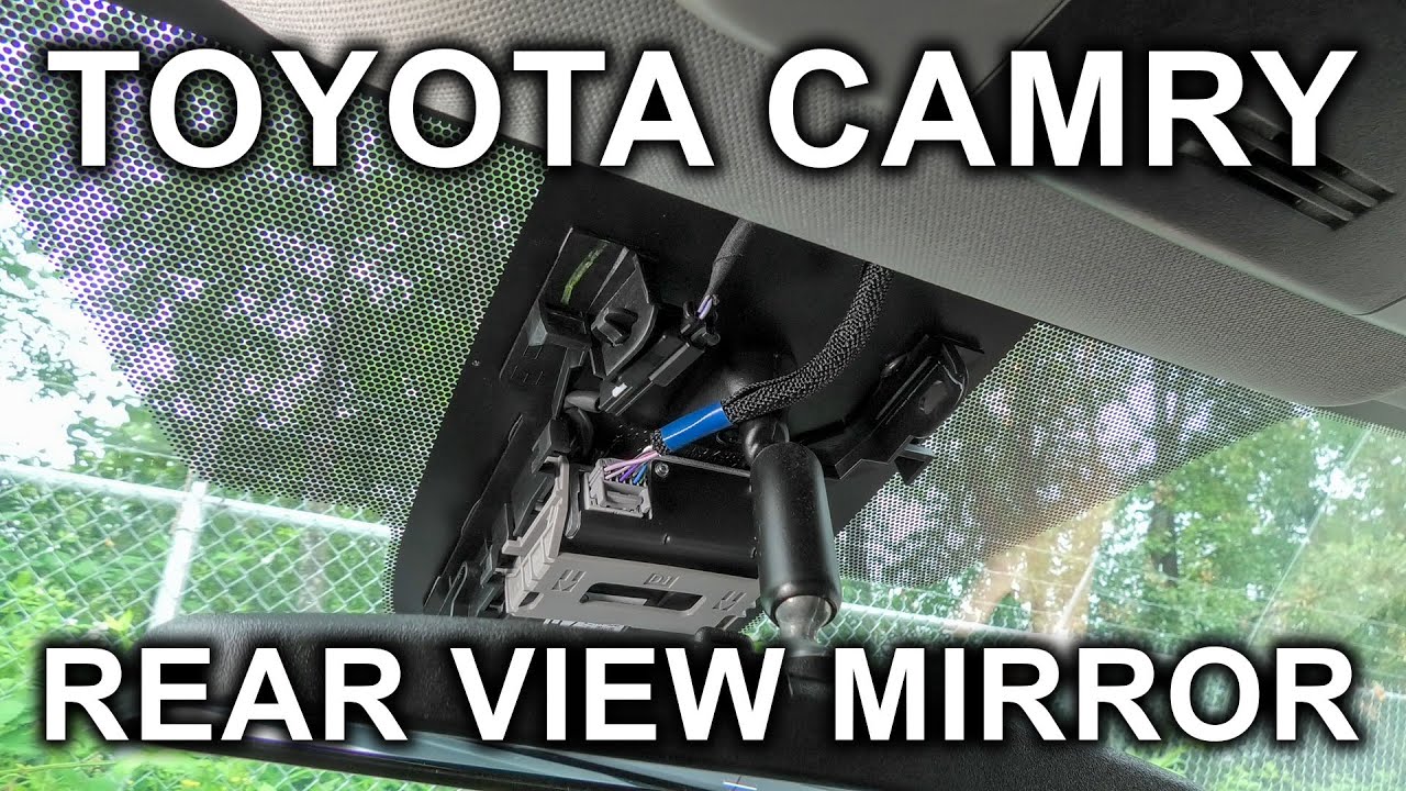 Toyota Camry (2018-2024): How To Remove Rear View Mirror And Safety Camera Windshield Cover?
