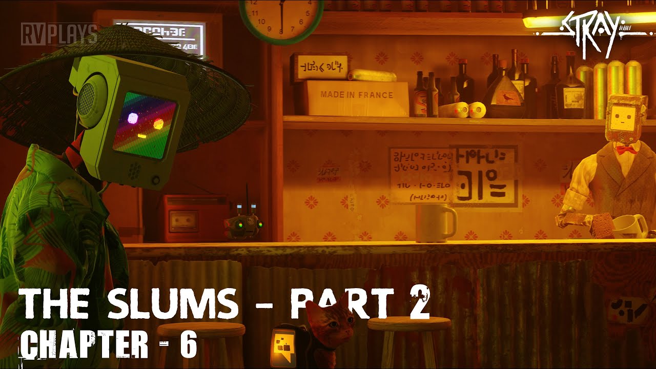 Stray : Chapter 6 - The Slums Part 2 (PS5 Gameplay)