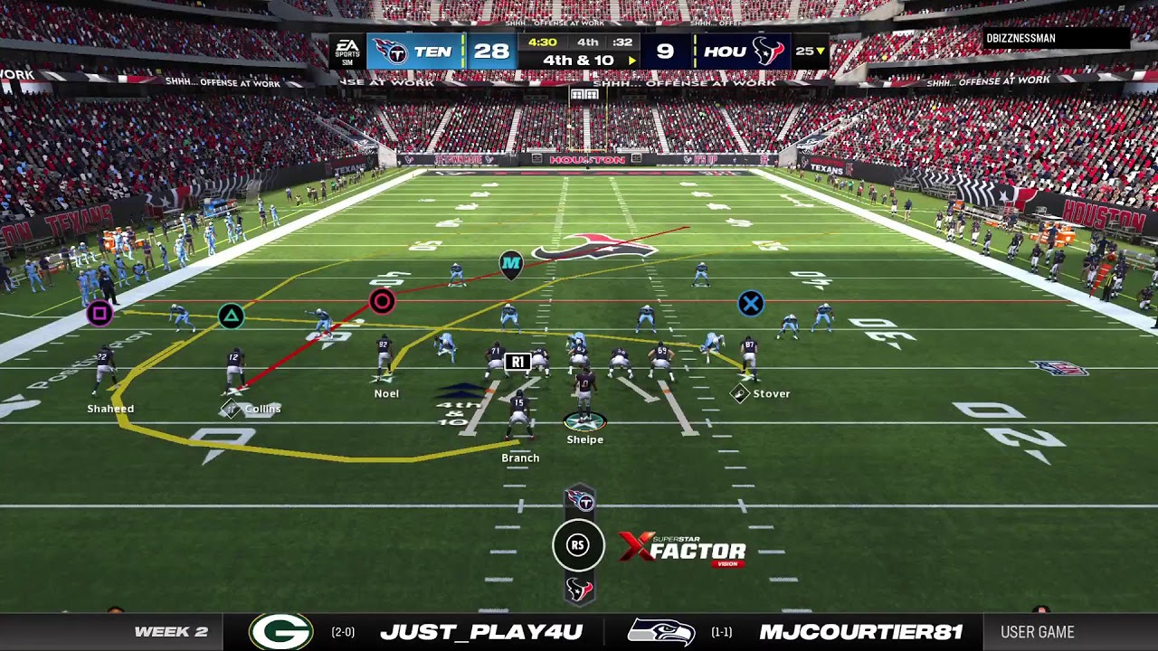 Madden 25 texans vs titans