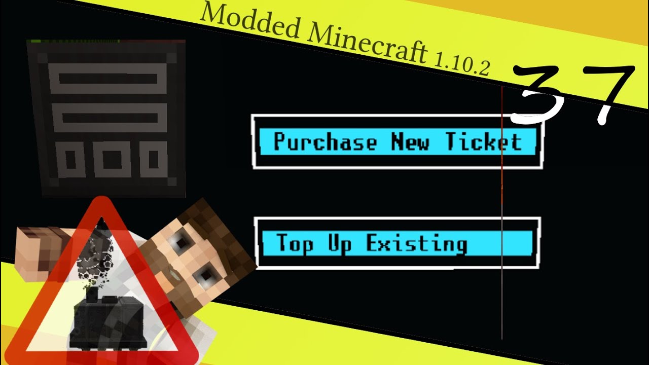 Reusable Train Ticket System - MyRail #37 [Modded Minecraft 1.10.2] OpenPrinter