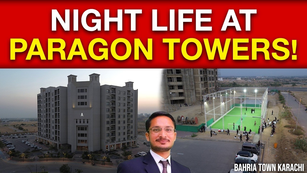 Bahria Town Karachi Night Life 🌃 | Paragon Towers Vibes & Views #bahriatownkarachi