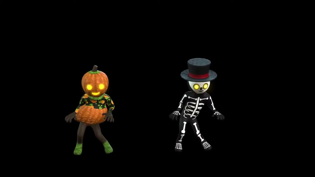 Halloween - Window Projection - Funny ghosts dancing Thriller - Window Projector DIY - Spooky