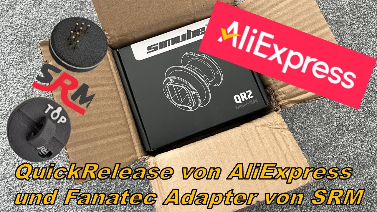 Unboxing & Montage: AliExpress QR2 und SRM Fanatec Adapter