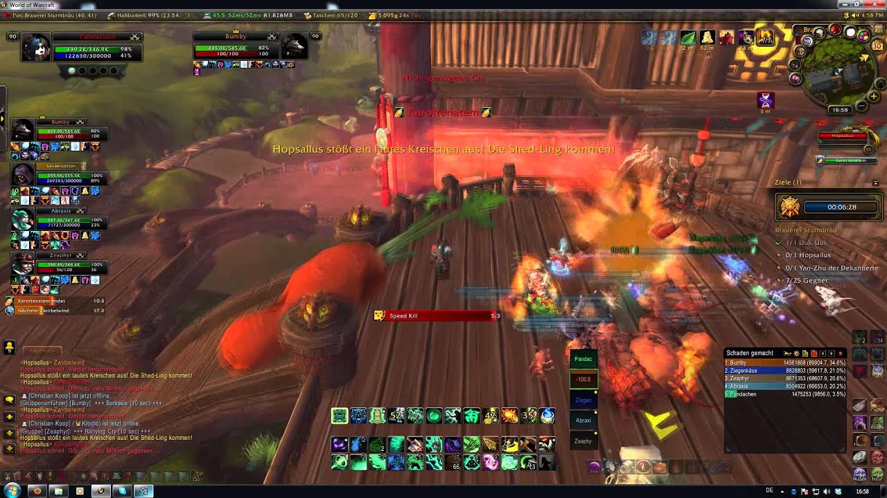 Stormstout Brewery challenge mode Gold Heal Monk PoV
