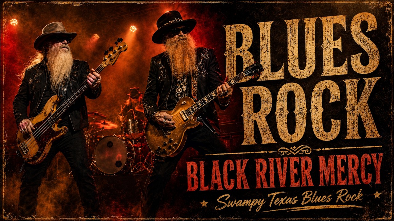 Black River Mercy | Swampy Texas Blues Rock with Raspy Vocals | ZZ Top Road Vibe