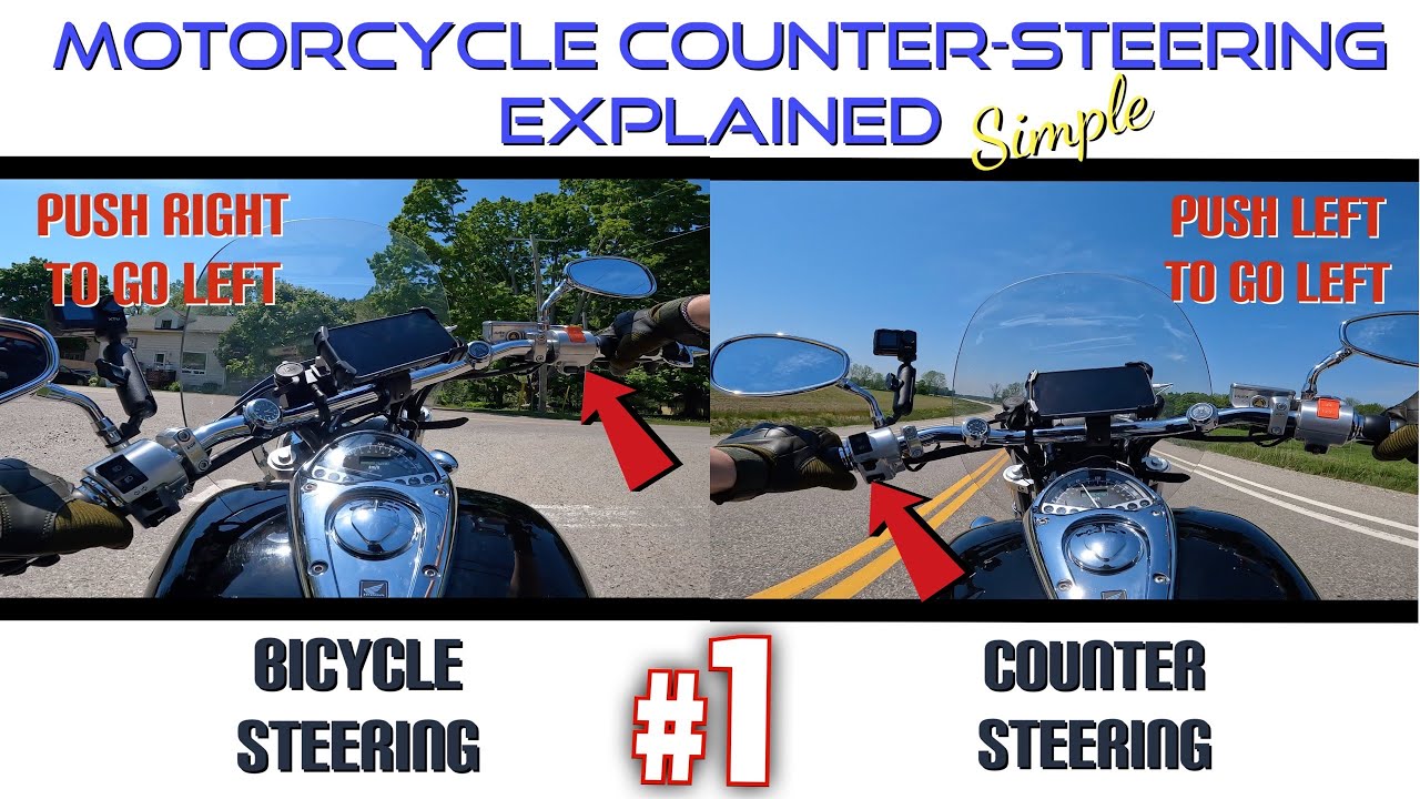How to Counter Steer or Push Steer a motorcycle.