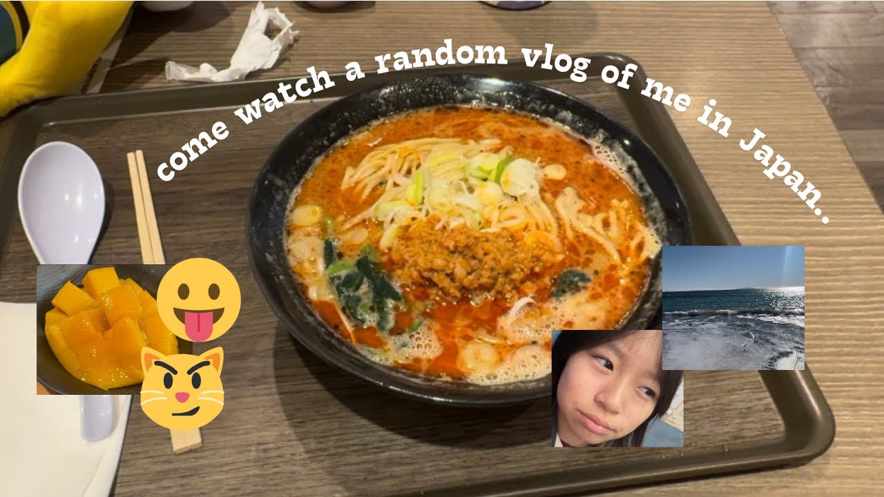 watch a random vlog of me in Japan!!! 🇯🇵🍜🍡