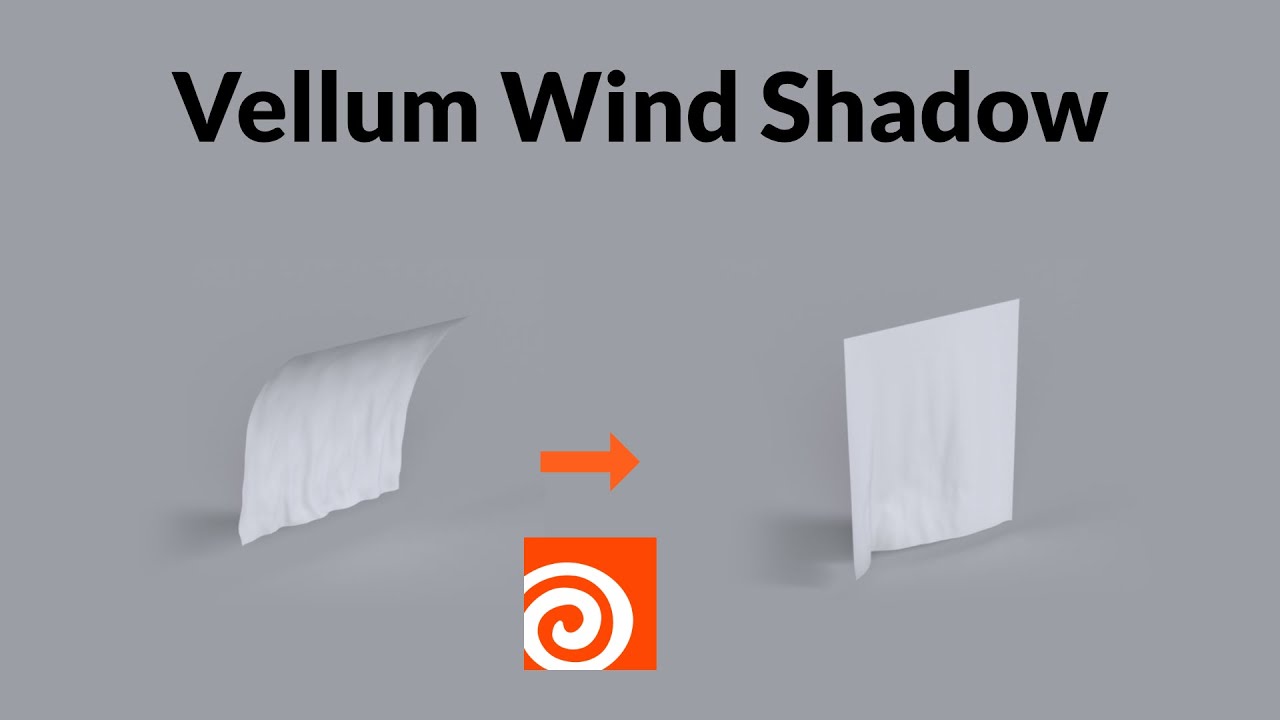 How to Use Vellum Wind Shadow in Houdini 20