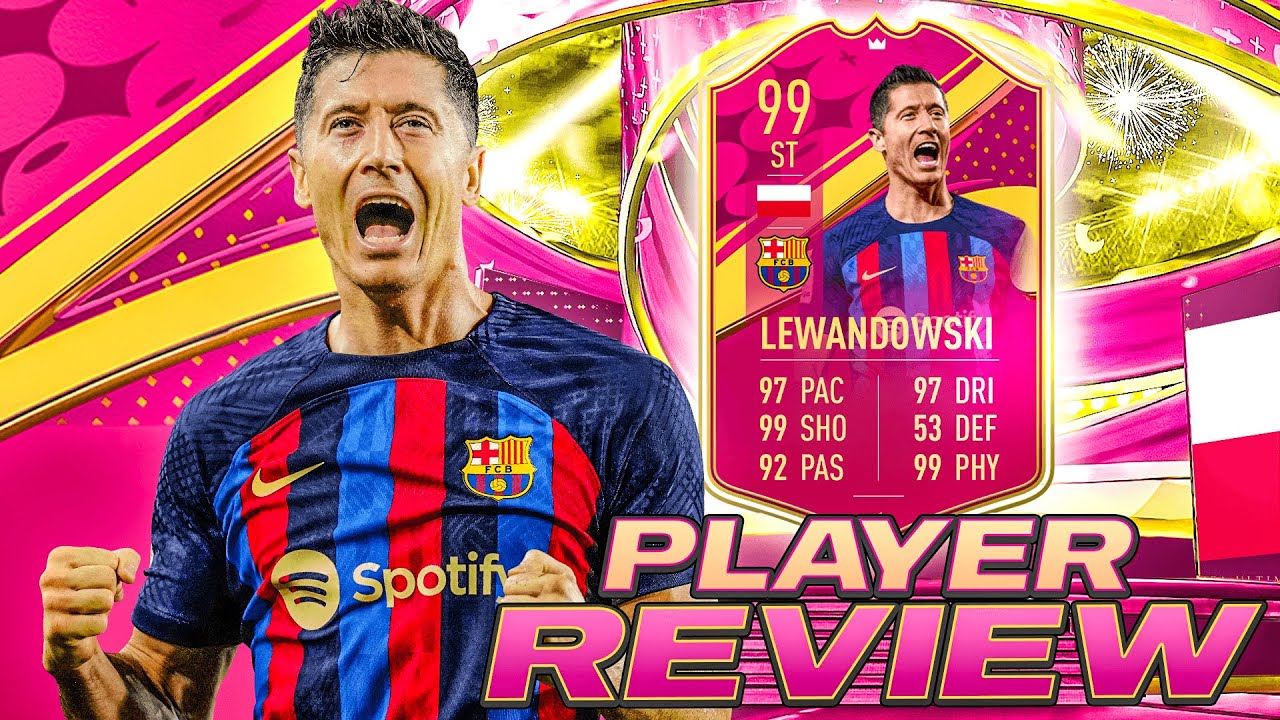 🤯99 PREMIUM FUTTIES LEWANDOWSKI PLAYER REVIEW - FIFA 23 ULTIMATE TEAM