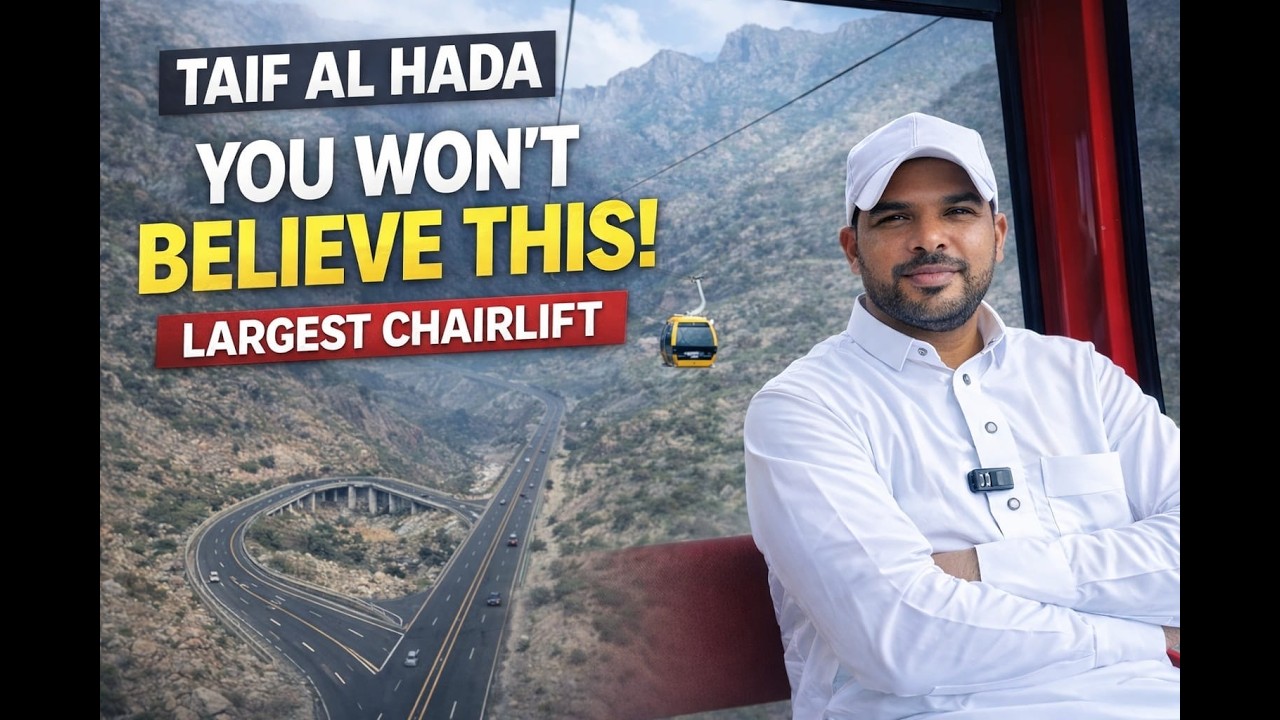 Taif from the Sky 🚡 | Al Hada Chair Lift Experience #vlog#AlHada #Taif #ksa