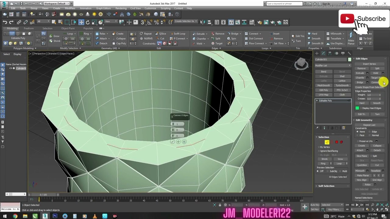 3Ds max modeling pineapple 🍍 pot flower
