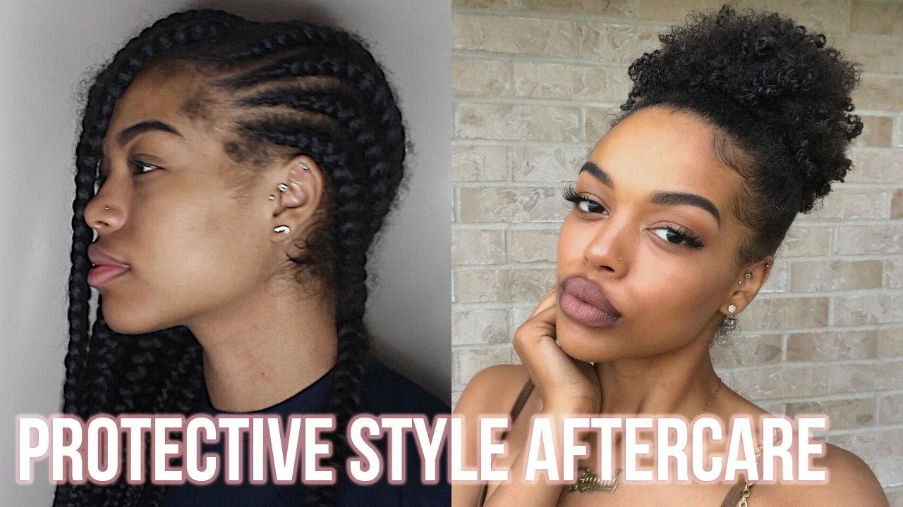 My Protective Style Aftercare + Curl Definition Puff | 4A Hair