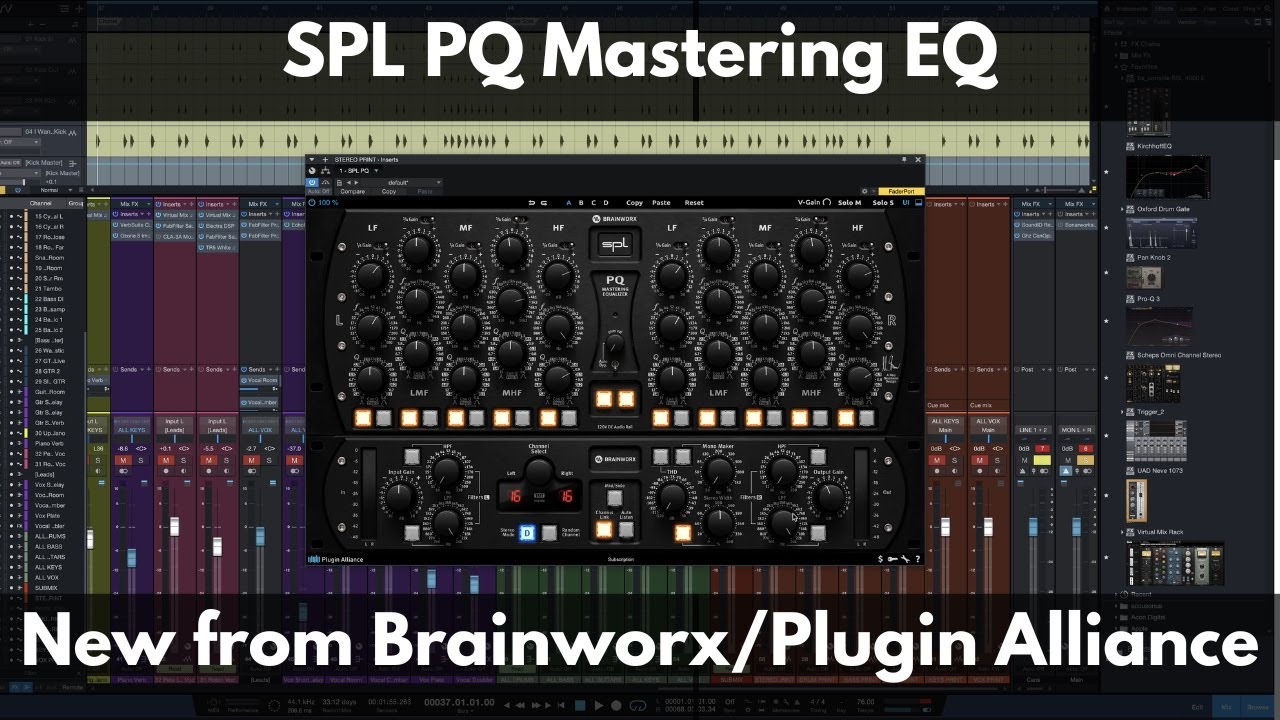 SPL PQ Mastering EQ | New from Brainworx/Plugin Alliance