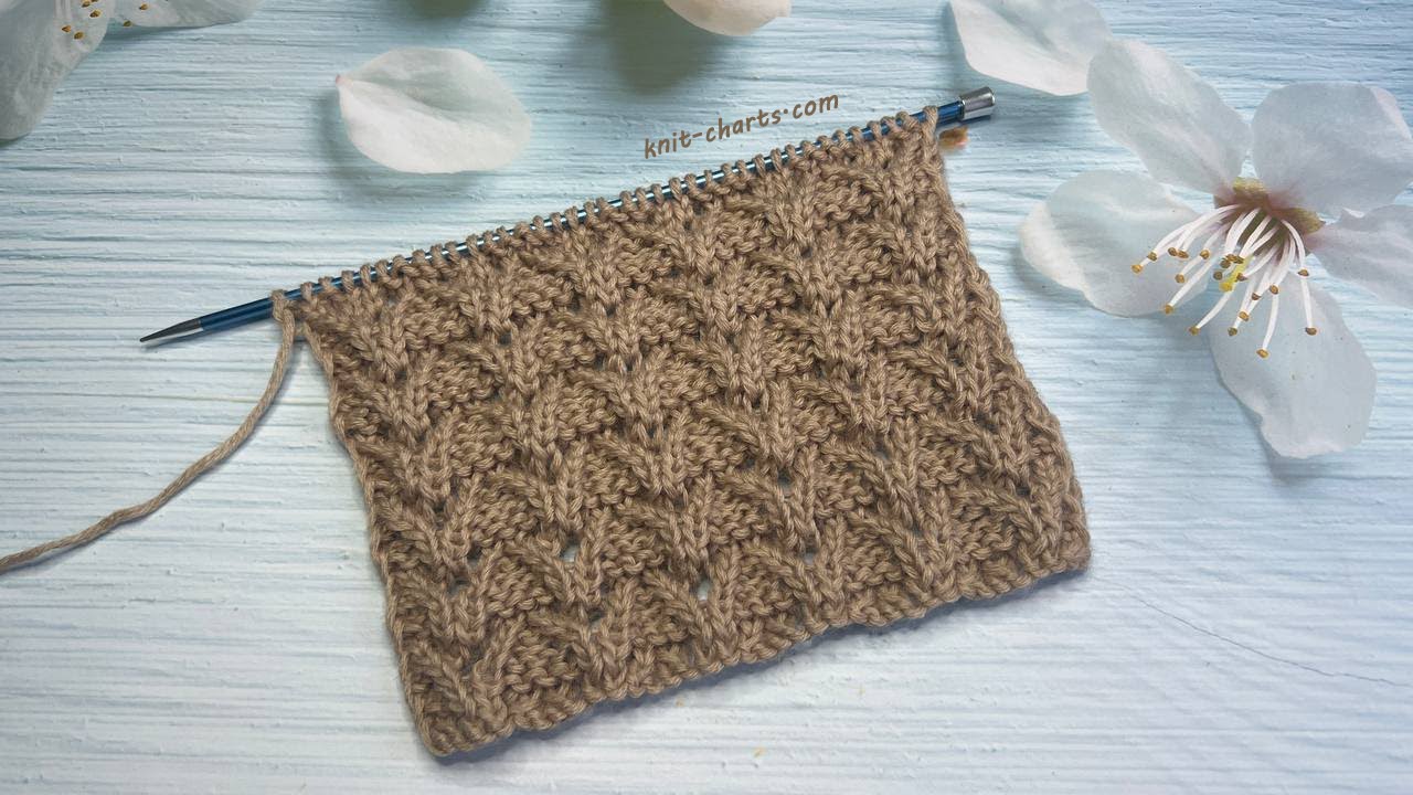 Fancy Knit Stitch | Fantasiemuster stricken | Punto fantasia ai ferri | Punto fantas&iacute;a a dos agujas