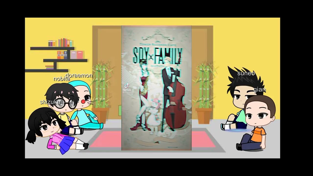 Doraemon react to nobita as loid forger [gacha]-[by my]👍