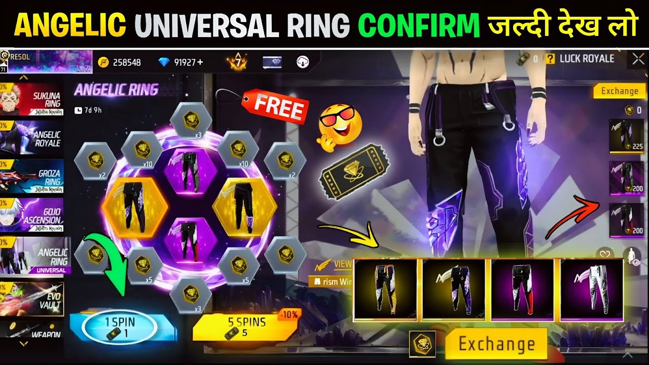 Angelic Ring Event Free Fire 2026✅🤯 Next Universal Ring Event l Free Fire New Event l Ff New Event