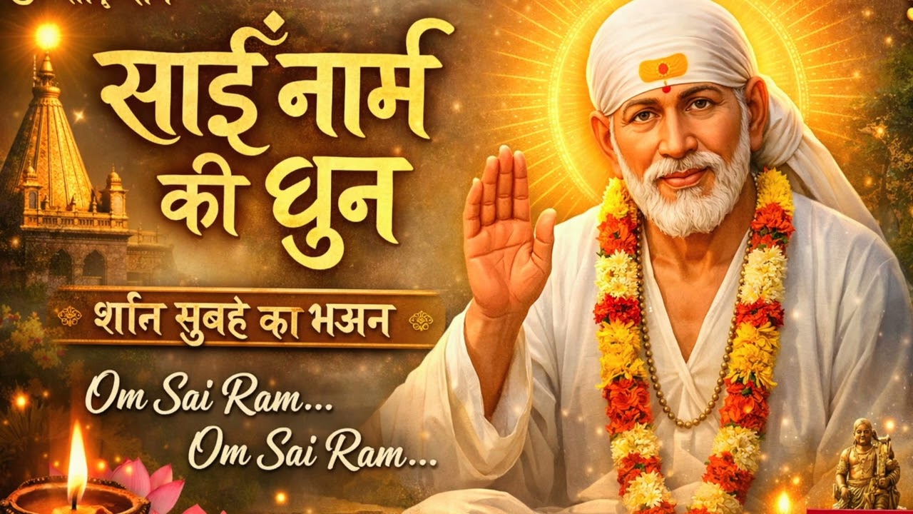 साईं नाम की धुन | Peaceful Sai Baba Morning Bhajan | Om Sai Ram | Meditation Song
