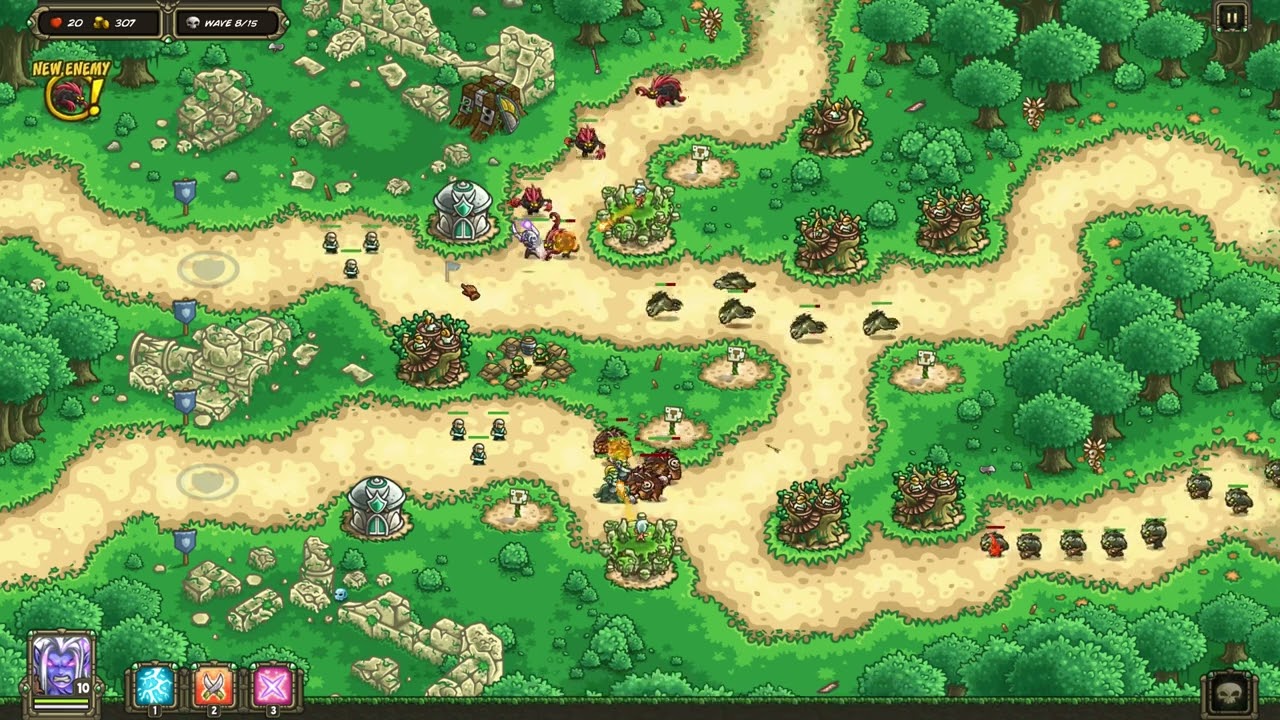 [Kingdom Rush: Origins] Galadrian's Wall | FULL PLAYTHROUGH | VETERAN | 4k + 60fps
