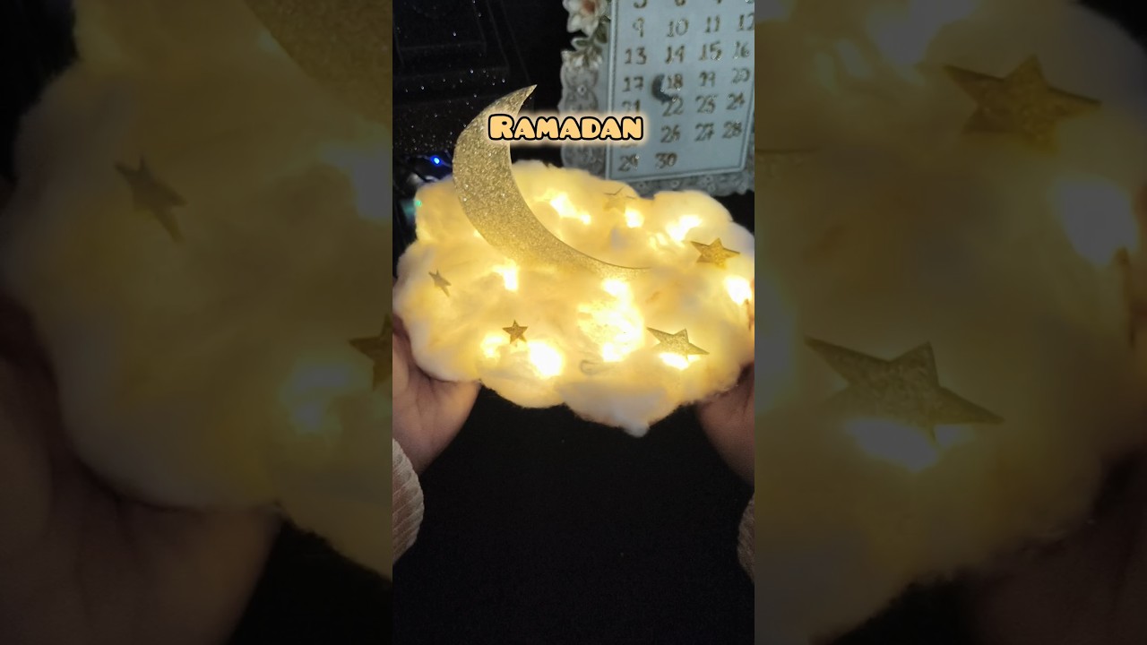 Ramadan Aesthetic Decor 🌙☁️/ Day 5 Of Ramadan Craft Series