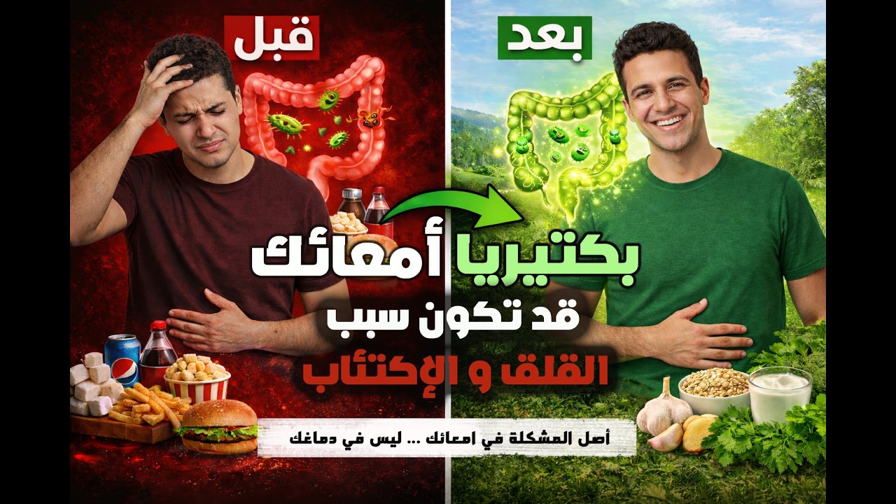 هل تسبب بكتريا الأمعاء  القلق  والاكتئاب ؟