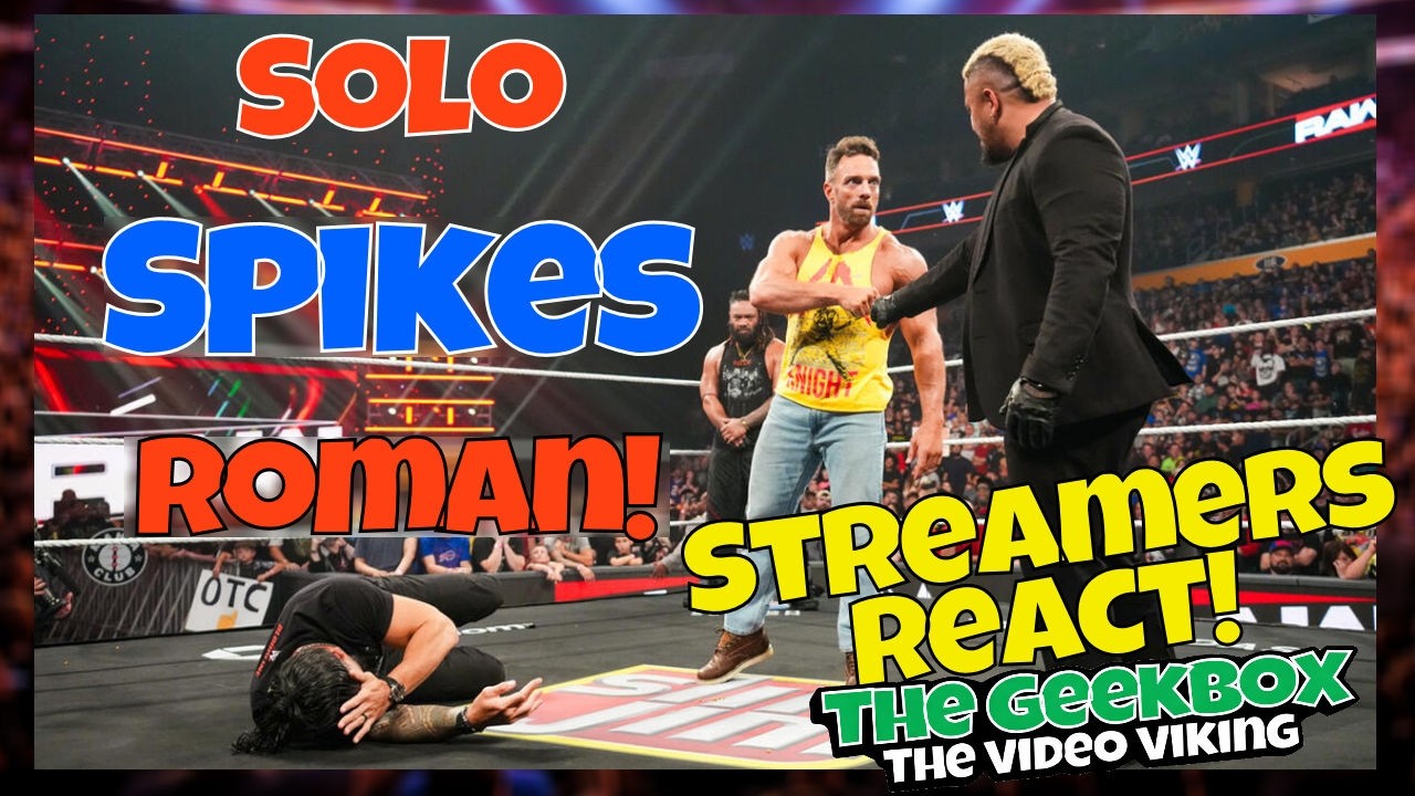 Реакция стримеров! Самоанец-соло бьет Романа Рейнса!! #wwe #wrestling #reaction