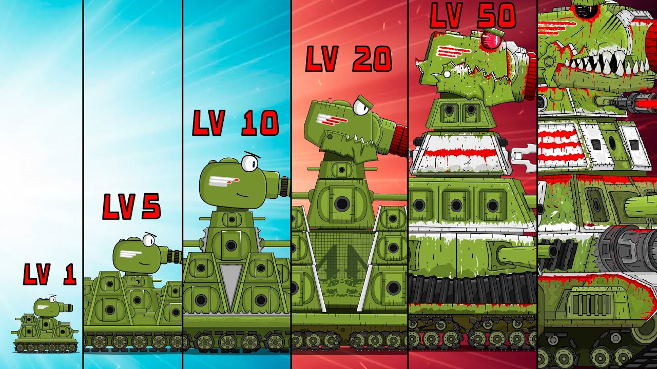 All series - KV-44 Evolution Legend + BONUS: Cartoons about tanks