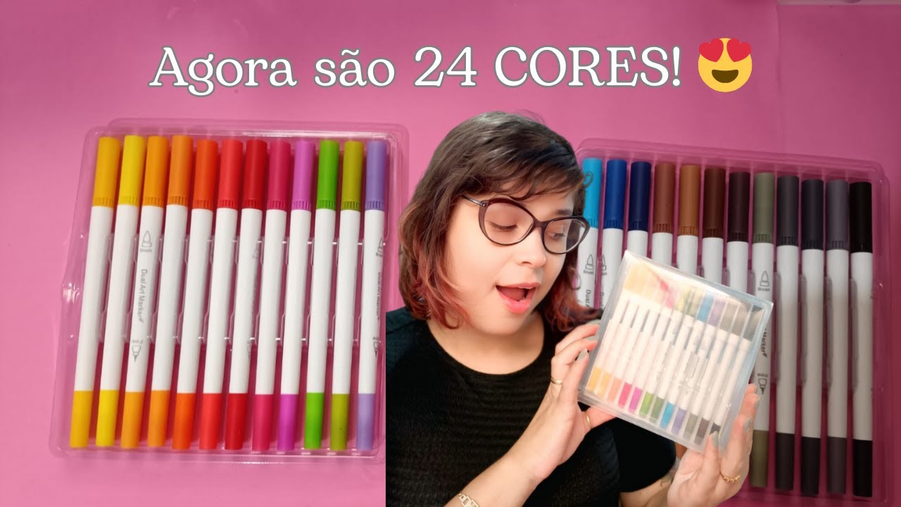Testando 24 cores 🎨✨Brush + Fine