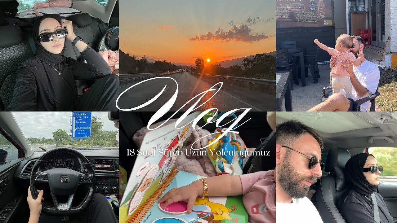 8 AYLIK BEBEĞİMİZLE İLK UZUN YOLCULUĞUMUZ 👼🏻 | 14 SAAT GÖSTEREN RİZE YOLU 18 SAAT SÜRDÜ 🙈 #vlog