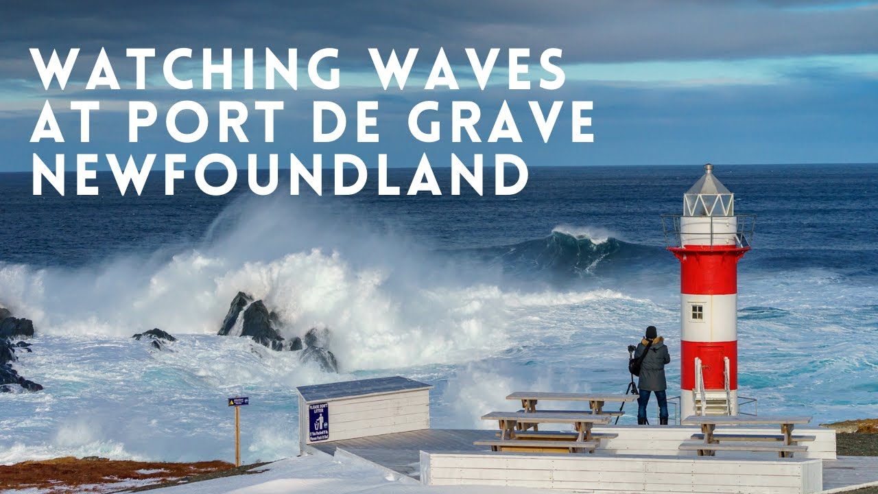 Watching waves at Port de Grave Green Point Lighthouse Port de Grave Newfoundland and Labrador