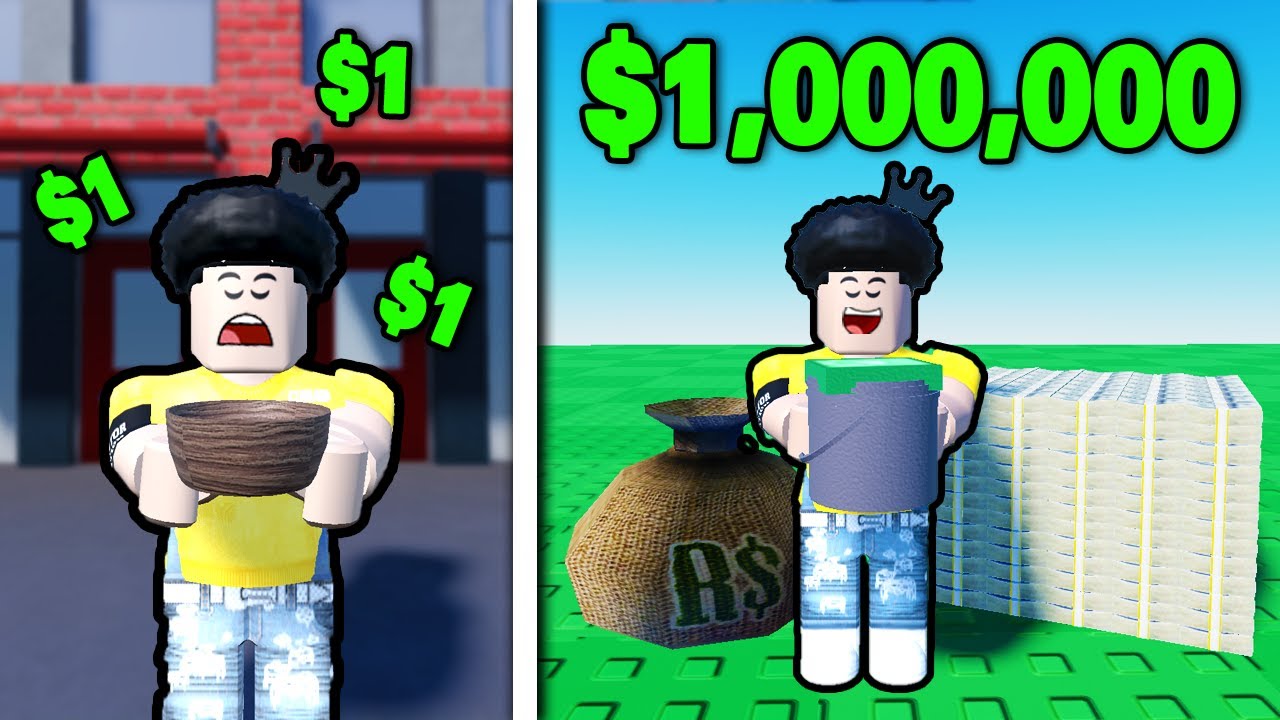 Стань самым богатым нищим в Roblox Будь нищим!