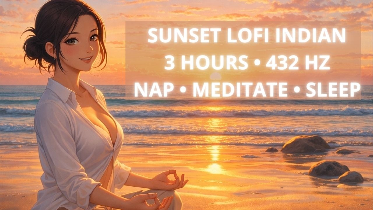 Lofi Indian Sunset 3 Hours | Ambient Music for Nap, Meditation & Calm