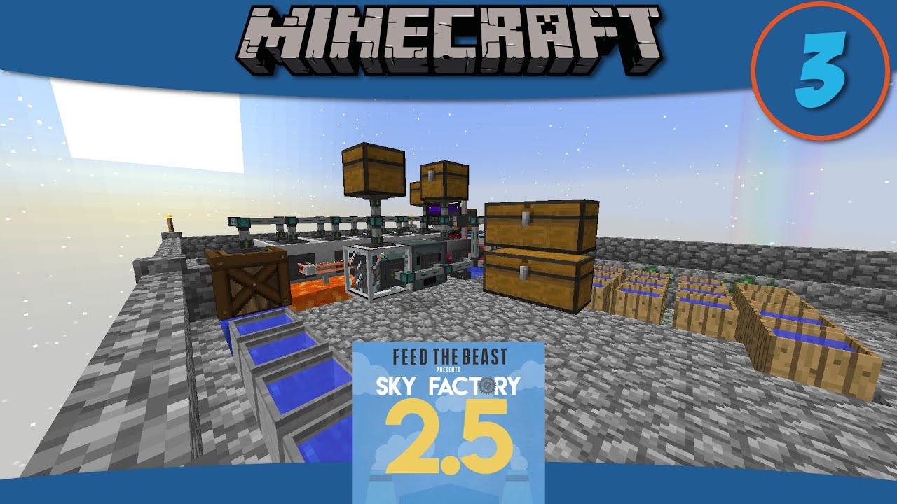 Minecraft Mods: How to Automate Ore Processing with SkyFactory 2.5 - E3
