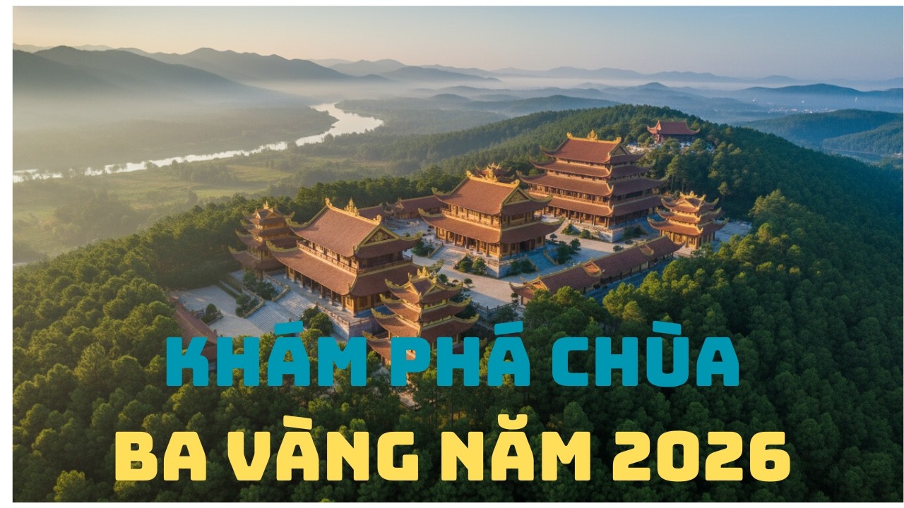 Khám Phá Toàn Cảnh CHÙA BA VÀNG Quảng Ninh 2026 - Vẻ Đẹp Tọa Sơn Hướng Thủy