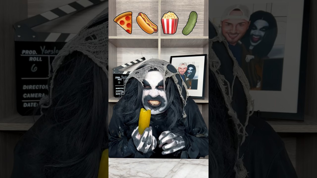 Monster likes pickles 👻😂 