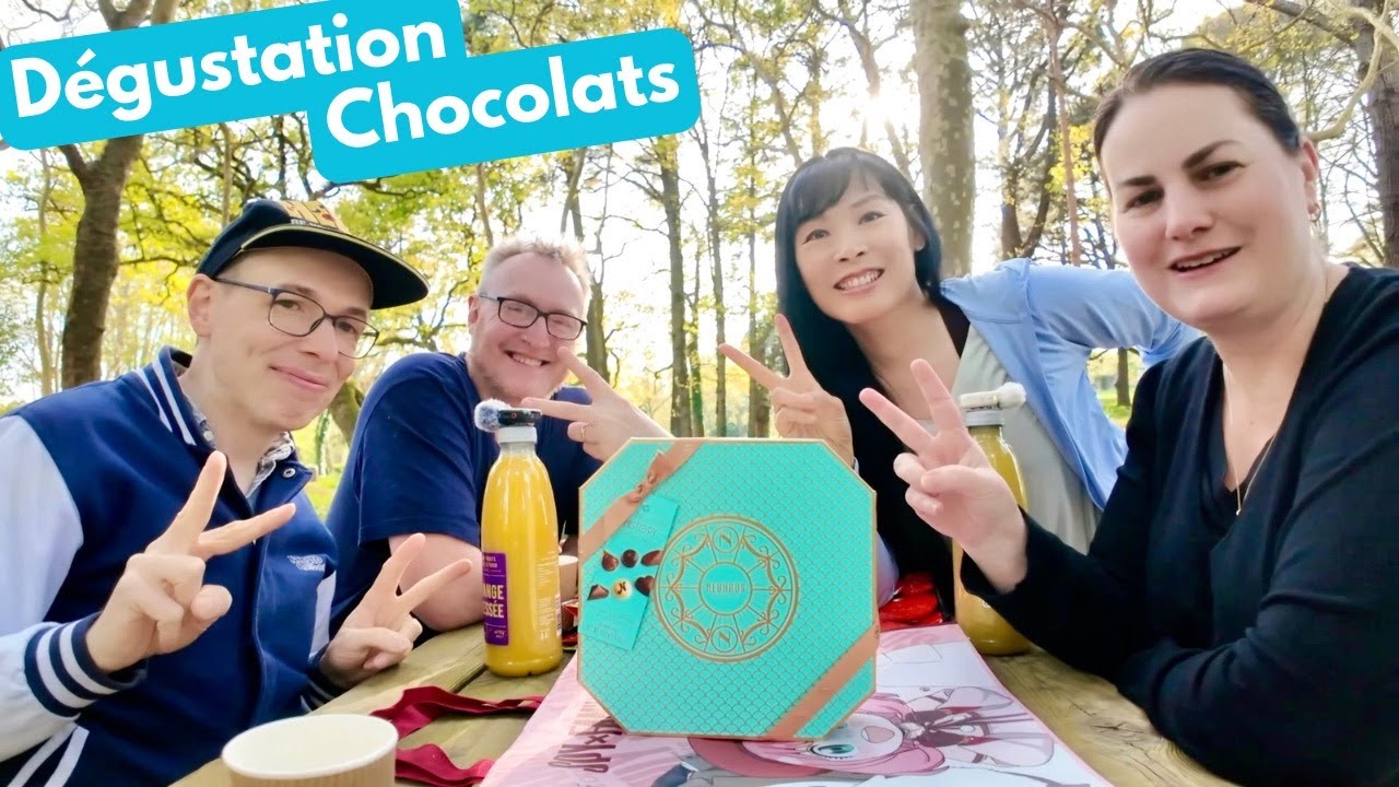 D&eacute;gustation pique-nique avec Vincent et Marie : Le grand coffret chocolats belges pralin&eacute;s Neuhaus