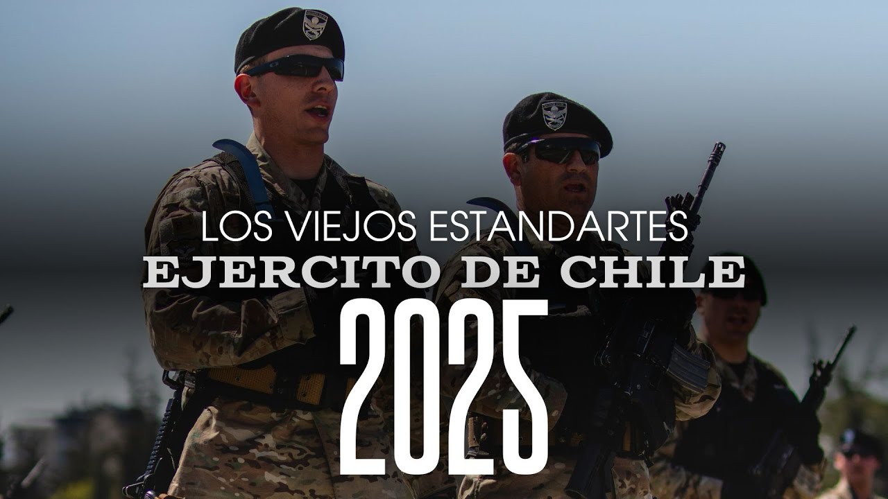 El canto que estremece: Ejército de Chile entona Los Viejos Estandartes 2025 - CON LETRA 4k