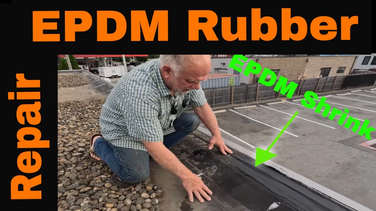 EPDM Rubber Roof Repair A 5 min repair - Liquid Sealant a Game Changer