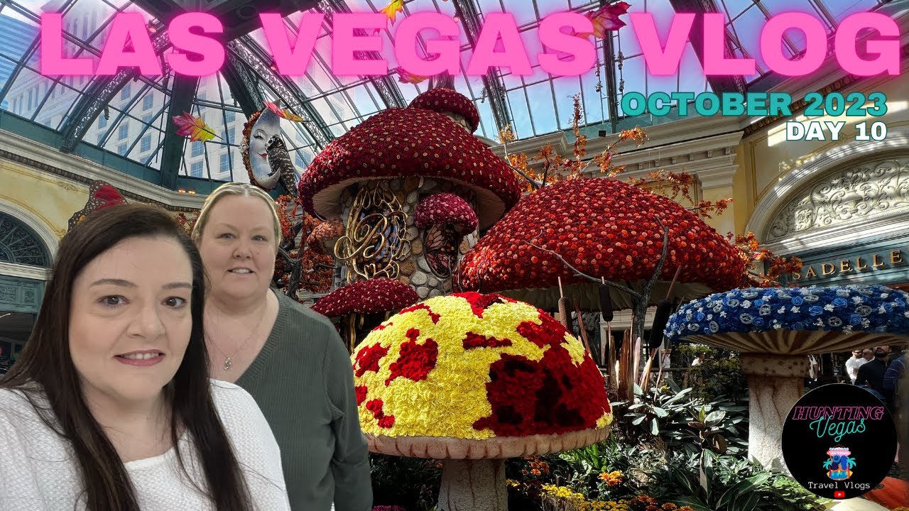 VEGAS VLOG | Day 10 | Bellagio Conservatory, Mirage, Flight Home, Post Trip Wrap Up | October 2023