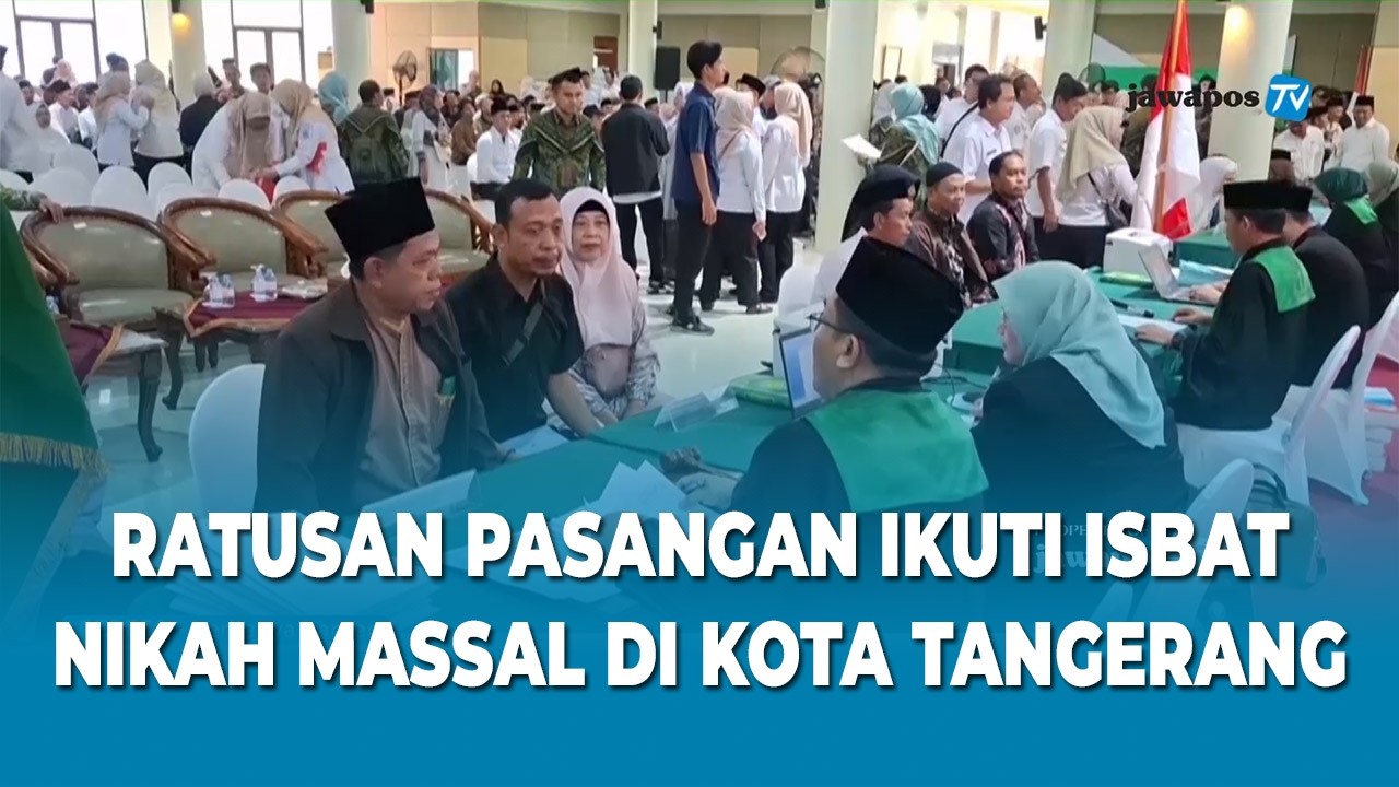 RATUSAN PASANGAN IKUTI ISBAT NIKAH MASSAL DI KOTA TANGERANG