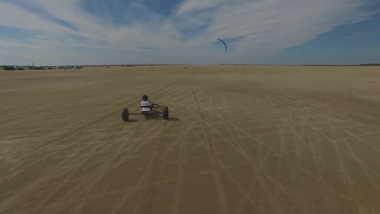 Kite Buggy - Römö 2020 - Drone Aufnahme Nr.2  ( 1080P HD )