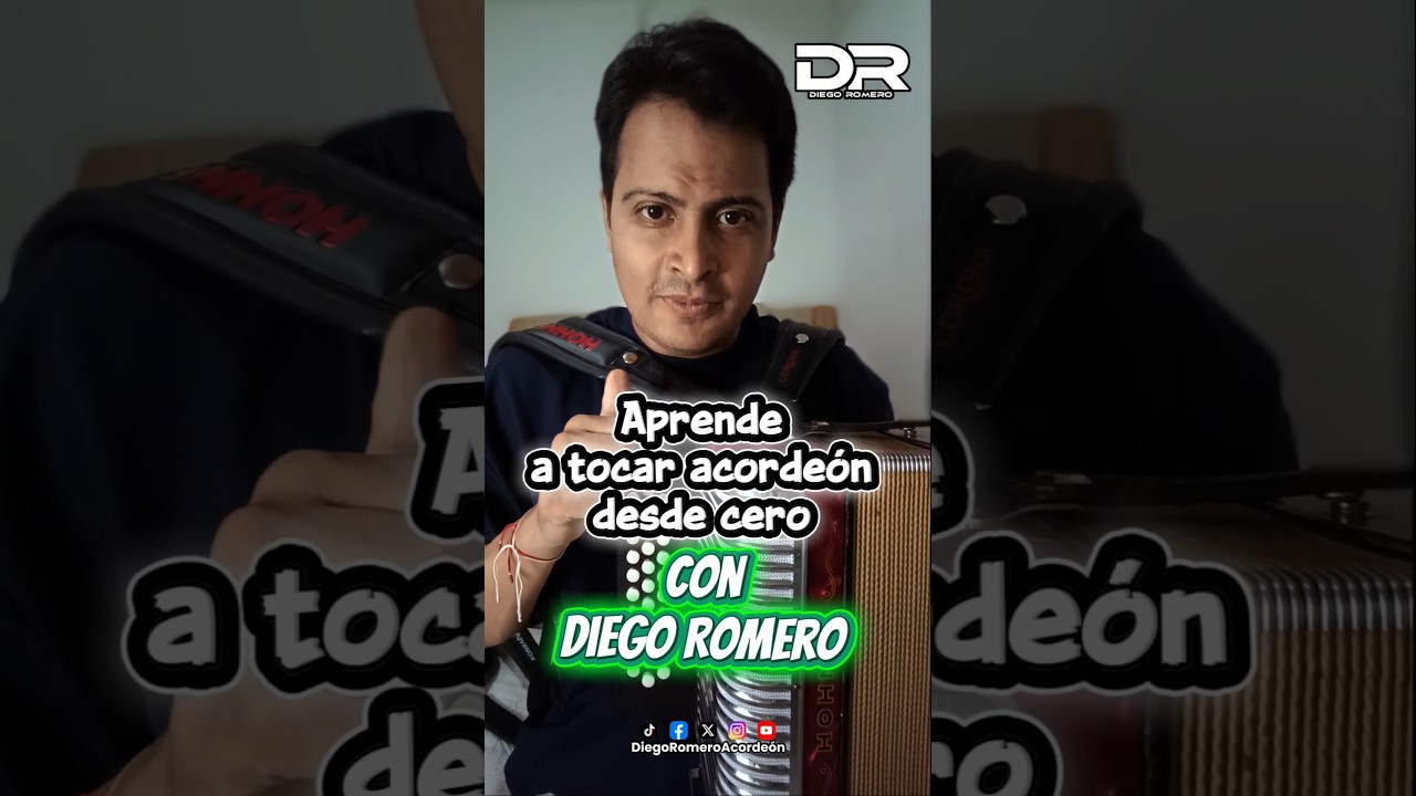 Primera clase: Aprende a tocar acorde&oacute;n desde cero con Diego Romero @DiegoRomeroAcordeon
