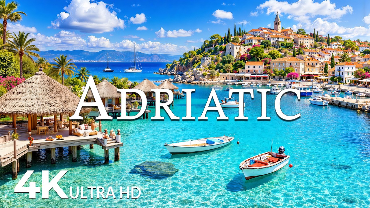 FLYING OVER ADRIATIC (4K UHD) &ndash; Soothing Music Along With Beautiful Nature Video - 4K Video UHD #5