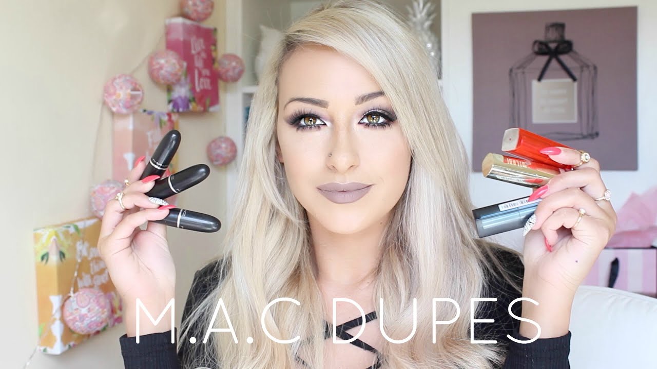 MAC DUPES: Lipstick Drugstore Dupes and Lip Swatches 2016