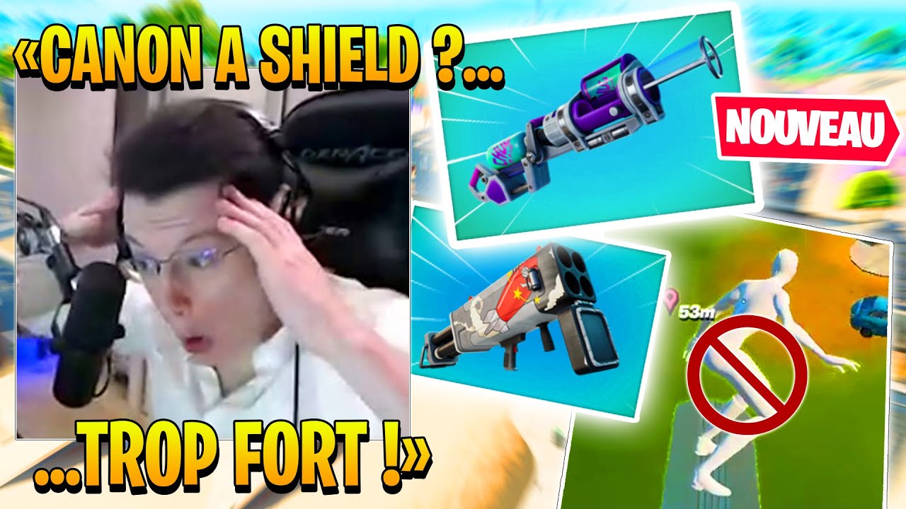 🔥 Je réagis au *NOUVEAU* CANON DU BRAVE et QUADRILANCEUR sur FORTNITE ! MISE à JOUR 15.30 !